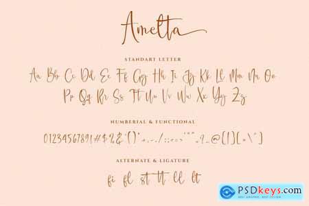 Amelta Handwritten font