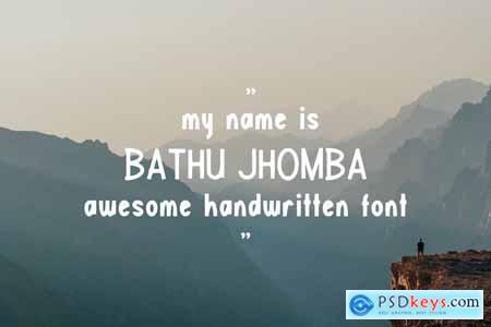 BathuJhomba font