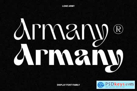 Armany - Font Family