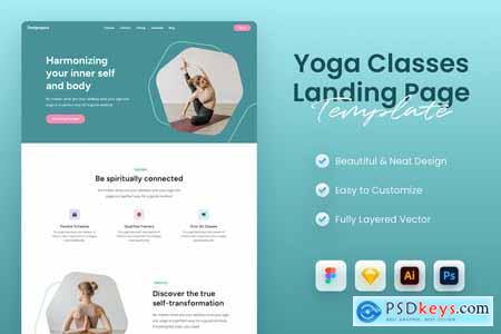 Yoga Classes Landing Page Template