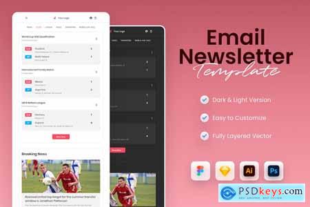 Email Newsletter Template 22XDXE2