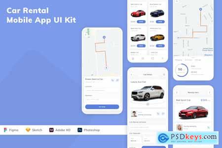 Car Rental Mobile App UI Kit