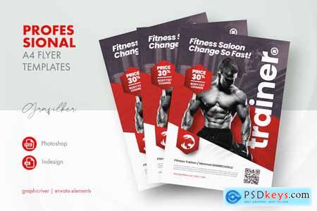 Fitness Trainer Flyer Templates