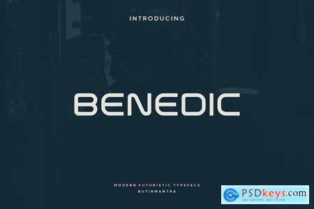 Benedic - Futuristic Font