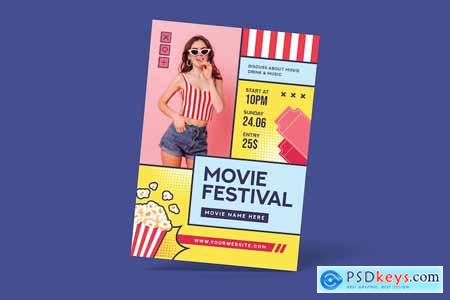 Movie Festival Flyer UY79BNW