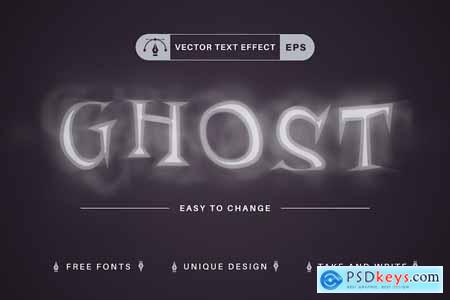 Ghost - Editable Text Effect, Font Style