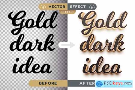 Gold Star - Editable Text Effect, Font Style