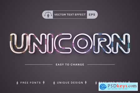 Flash Unicorn - Editable Text Effect, Font Style