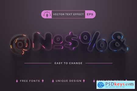 Cyber - Editable Text Effect, Font Style