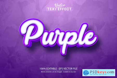 Purple - Editable Text Effect, Font Style