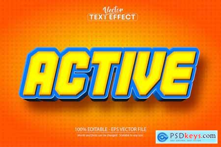 Active - Editable Text Effect, Sport Font Style
