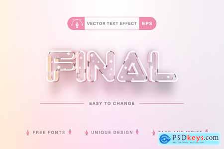 Connect Unicorn - Editable Text Effect, Font Style