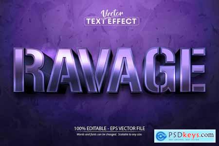 Ravage - Editable Text Effect, Game Font Style