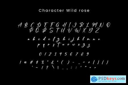 Wild Rose- Handwritten Font