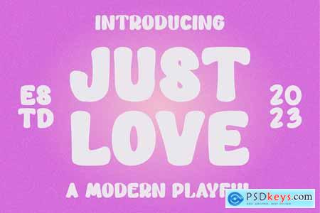 JUST LOVE - A Modern Playful Font