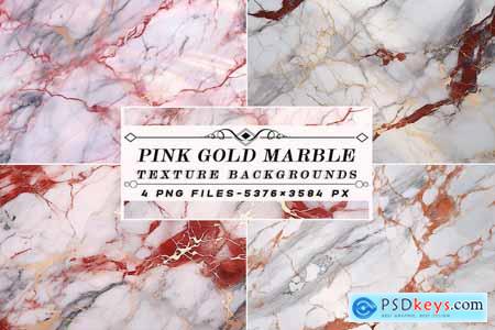 Pink and Gold Marble Lavender Abstract Background