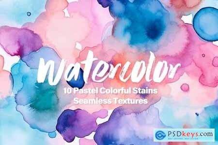 Watercolor Stains Seamless Texture Backgrounds