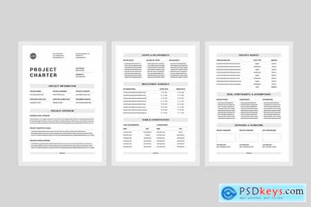 Project Charter MS Word & Indesign