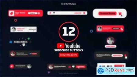 Youtube Subscribe Buttons Pack 45467613