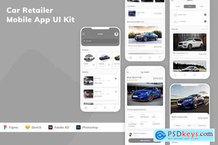 Car Retailer Mobile App UI Kit