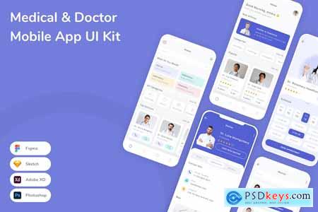 Medical & Doctor Mobile App UI Kit