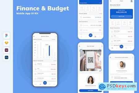 Finance & Budget Mobile App UI Kit