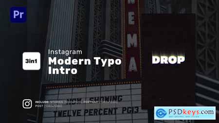 Instagram Modern Typo Intro for Premiere Pro 45161295