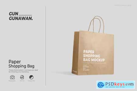 Paper Shopping Bag Mockup