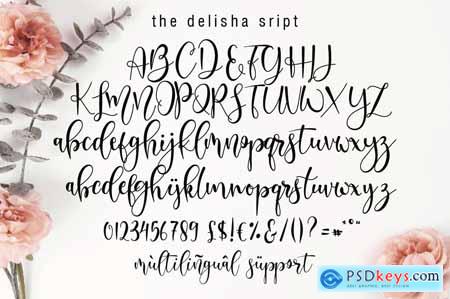 Delisha - Wedding Font