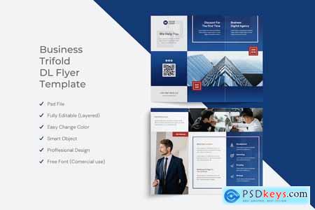 Business Trifold Flyer Template Design WNU9HSE