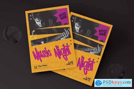 Music Night Flyer 3KWX78L
