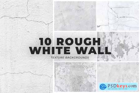 10 White Rough Wall Texture Backgrounds