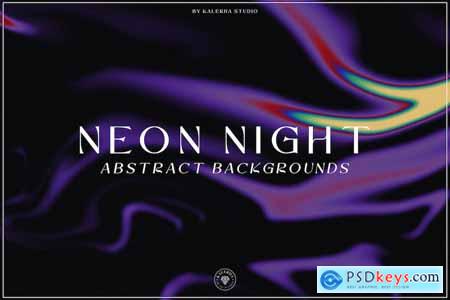 Neon Night - Grainy Abstract Backgrounds