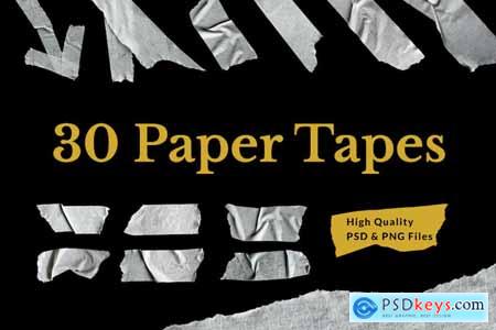 30 Paper Tapes Texture