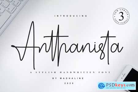 Anthanista 3 Stylish Handwritten