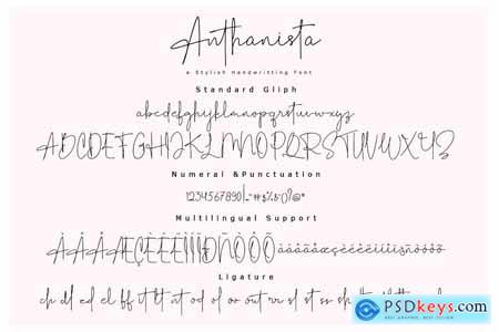 Anthanista 3 Stylish Handwritten
