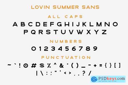Loving Summer Font Duo