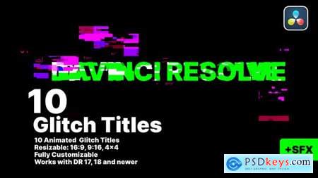 Glitch Titles for Davinci Resolve 45445375
