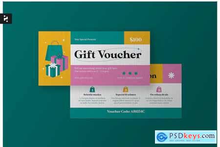Colorful Creative Gift Voucher