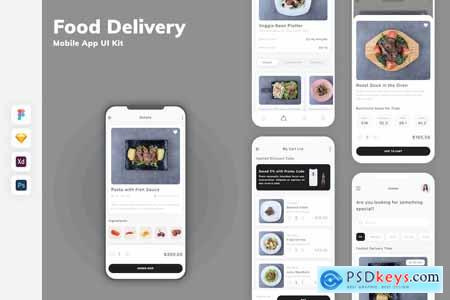 Food Delivery Mobile App UI Kit