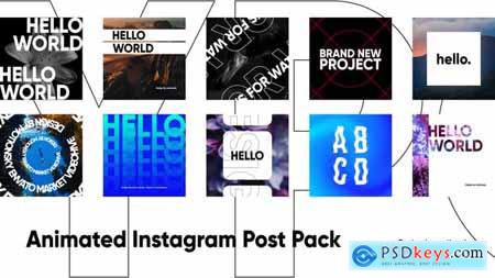 10 Animated Instagram Post Pack After Effects 45791035