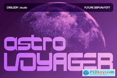 Astro Voyager Futuristic Typeface