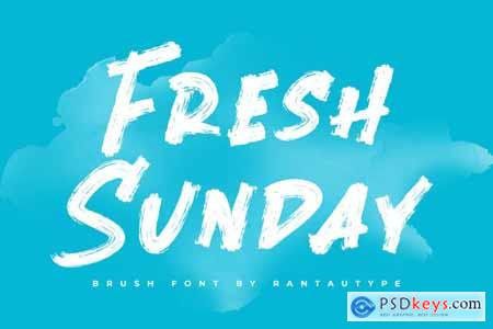 Fresh Sunday - Brush Font