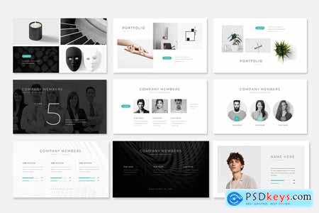 Clean Minimal Powerpoint Presentation Template