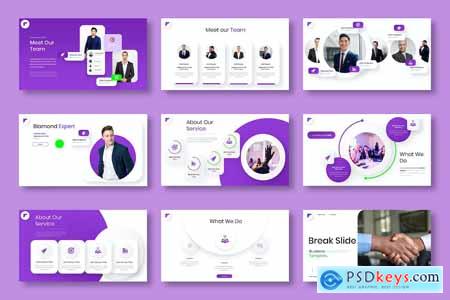 Blamond  Business PowerPoint Template