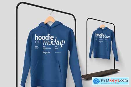 Hanging in The Rack Hoodie Mockup