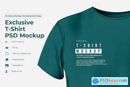 Exclusive T-Shirt PSD Mockup