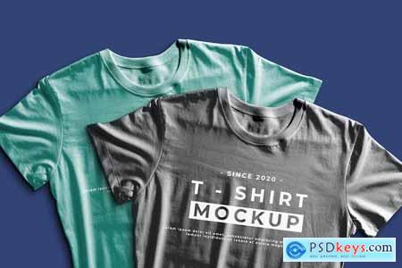 Two T-Shirt PSD Mockup