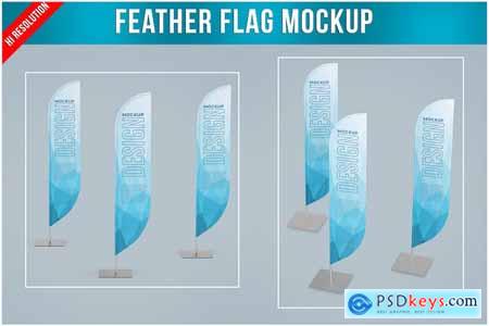 Feather Flag Mockup