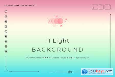 11 Light Gradients Backgrounds
